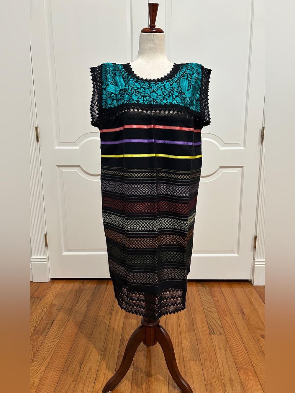 Paloma Embroidered Mexican Dress Is Made In Oaxaca